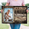 Parent Mom Dad Happy 50 Anniversary Personalized Canvas