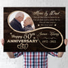 Mom Dad We Love You 50th Anniversary Personalized Canvas For Parent
