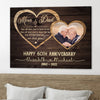 Parents Anniversary Mom And Dad We Love You Personalized Canvas - Family Panda