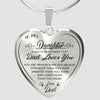 To my daughter necklace Meaningful Gift For Daughter from Dad