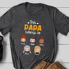 This Awesome Papa Belongs To Kids T-Shirts Personalized Gift For Grandpa
