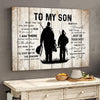 Believe In Yourself Canvas Gift For Son From Hunting Dad
