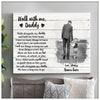 Personalized Gift For Dad Walk With Me Canvas