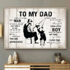 Fishing Father And Son Posters Gift For Dad From Son