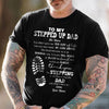 Personalized Gift For Step Dad Thank You For Stepping In T-Shirt