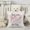 Gifts For Mom From Daughter Son Throw Personalized Pillow