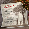 For Mom Blanket for Couch Sofa Bed Travel Fleece Personalized Blanket
