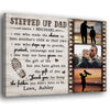 Stepped Up Dad Definition Canvas Personalized Gift For Step dad